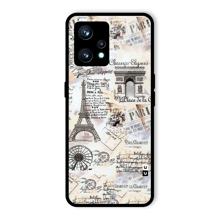 Paris Paper Glass Back Case for Realme 9 Pro Plus 5G
