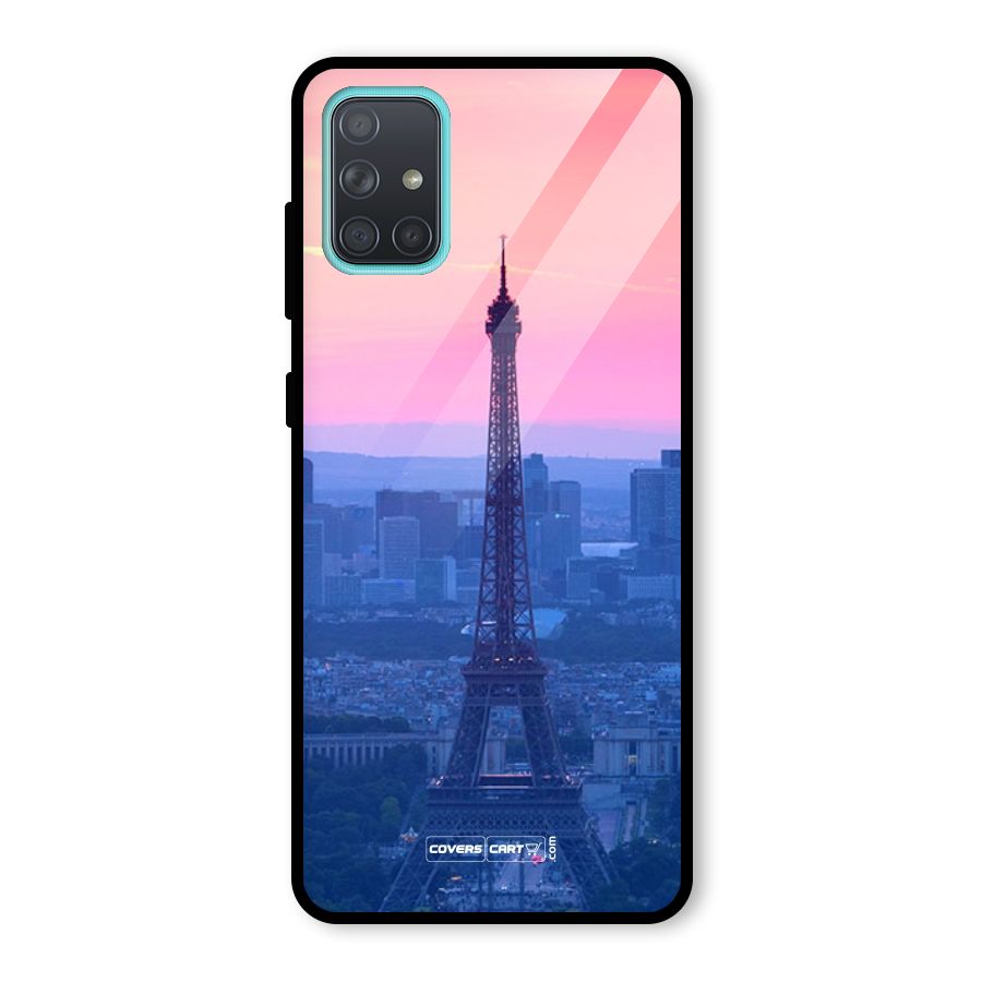 Paris Tower Glass Back Case for Galaxy A71