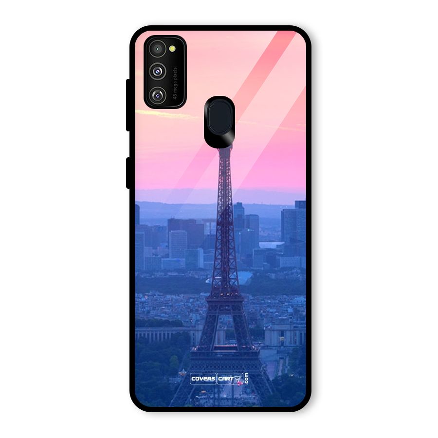 Paris Tower Glass Back Case for Galaxy M30s