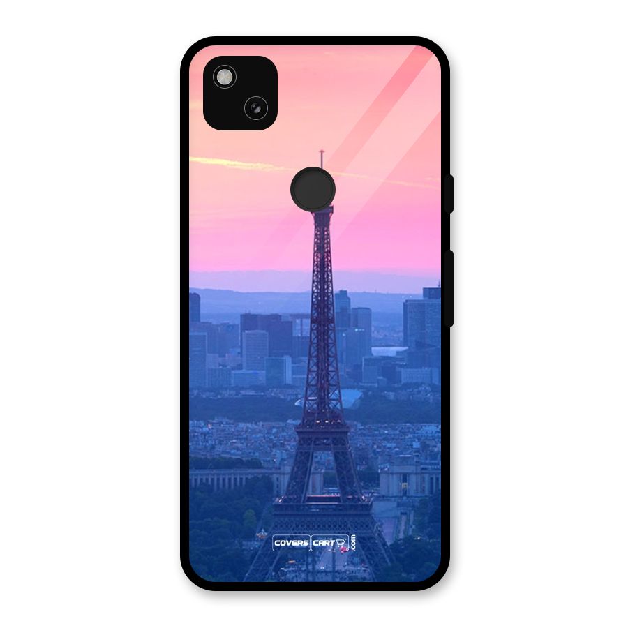 Paris Tower Glass Back Case for Google Pixel 4a