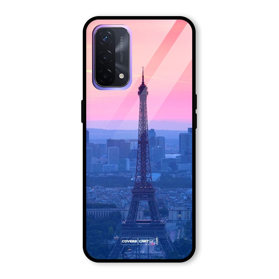 Paris Tower Glass Back Case for Oppo A74 5G
