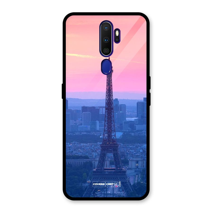Paris Tower Glass Back Case for Oppo A9 (2020)