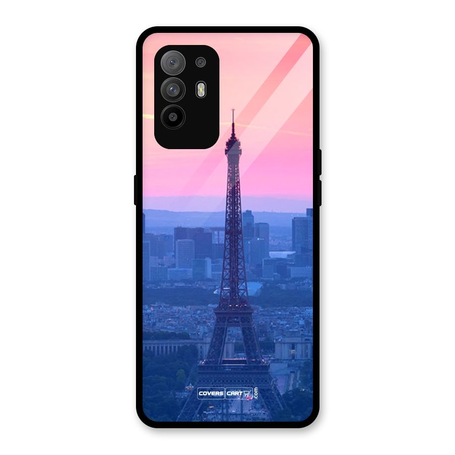 Paris Tower Glass Back Case for Oppo F19 Pro Plus 5G