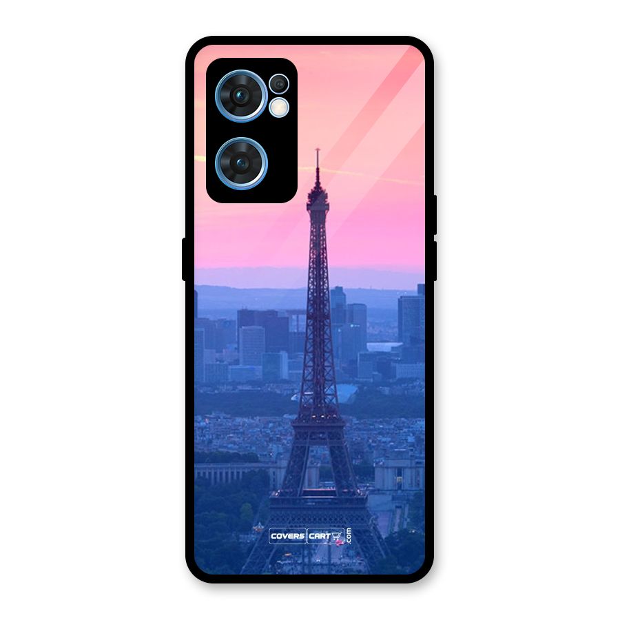 Paris Tower Glass Back Case for Oppo Reno7 5G
