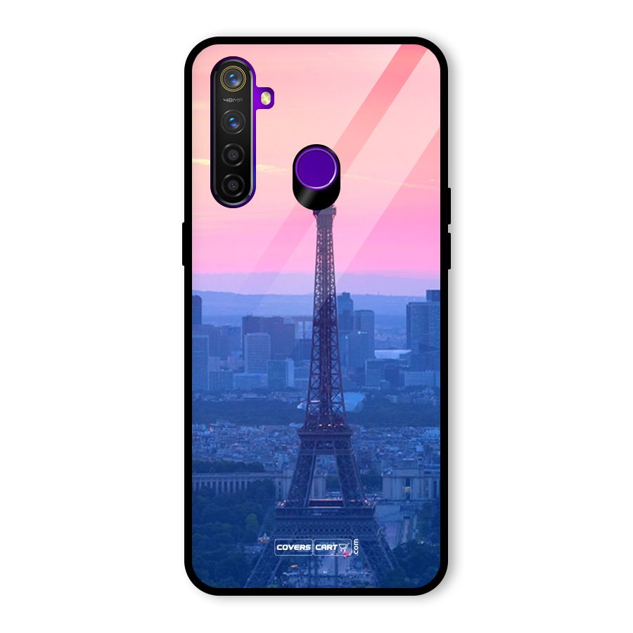 Paris Tower Glass Back Case for Realme 5 Pro