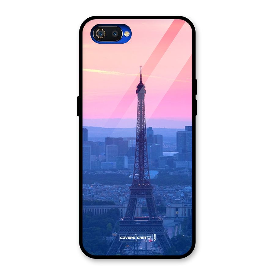 Paris Tower Glass Back Case for Realme C2