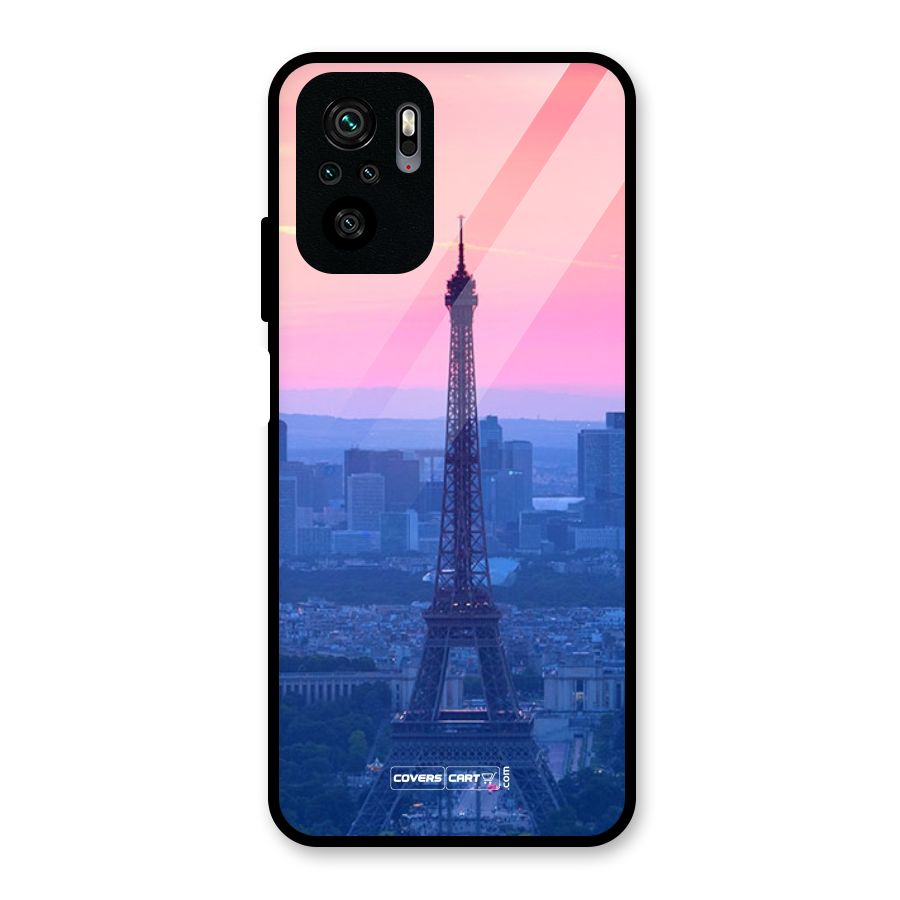 Paris Tower Glass Back Case for Redmi Note 10S