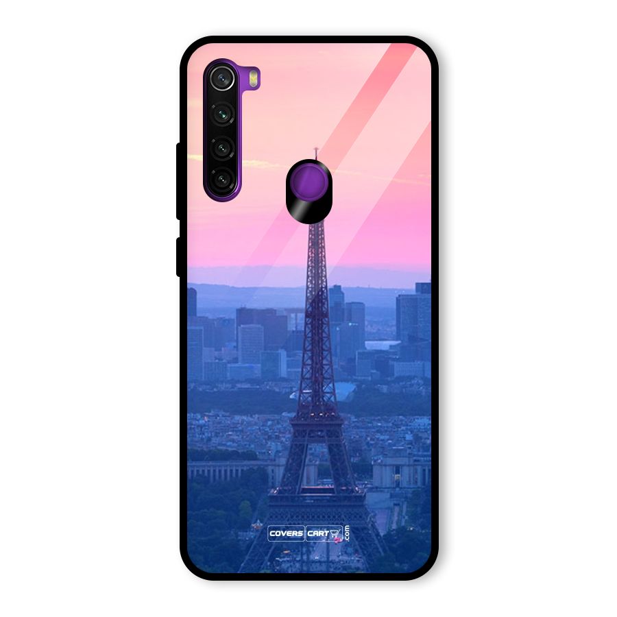 Paris Tower Glass Back Case for Redmi Note 8