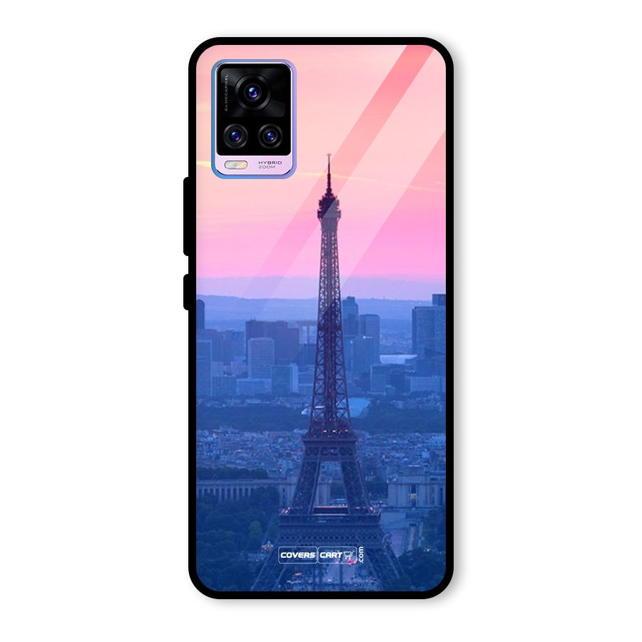 Paris Tower Glass Back Case for Vivo V20 Pro