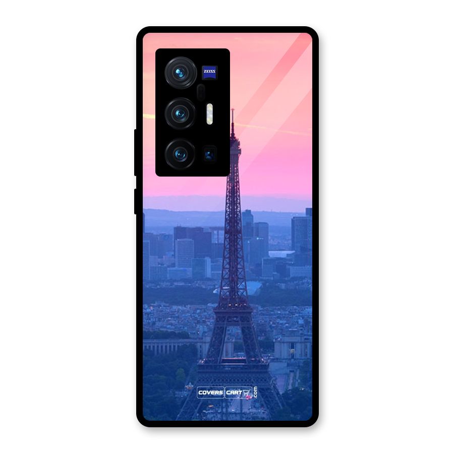 Paris Tower Glass Back Case for Vivo X70 Pro Plus