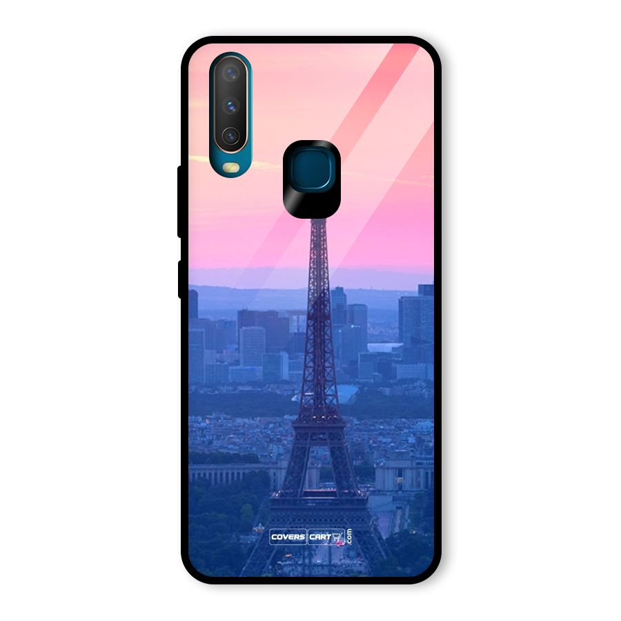 Paris Tower Glass Back Case for Vivo Y15