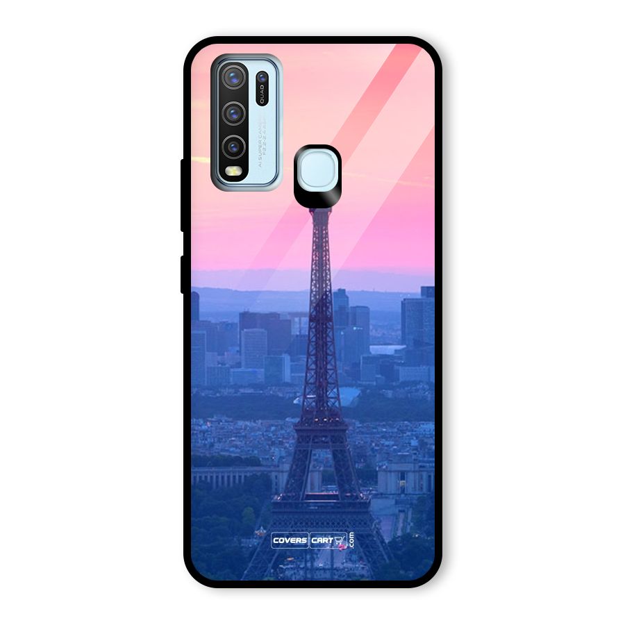 Paris Tower Glass Back Case for Vivo Y30