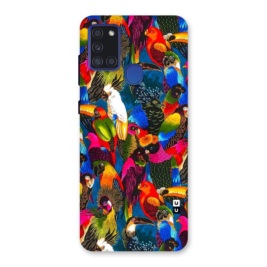 Parrot Art Back Case for Galaxy A21s