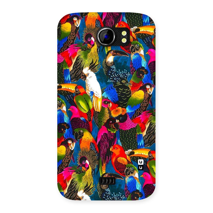 Parrot Art Back Case for Micromax Canvas 2 A110