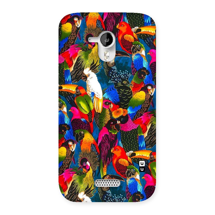 Parrot Art Back Case for Micromax Canvas HD A116