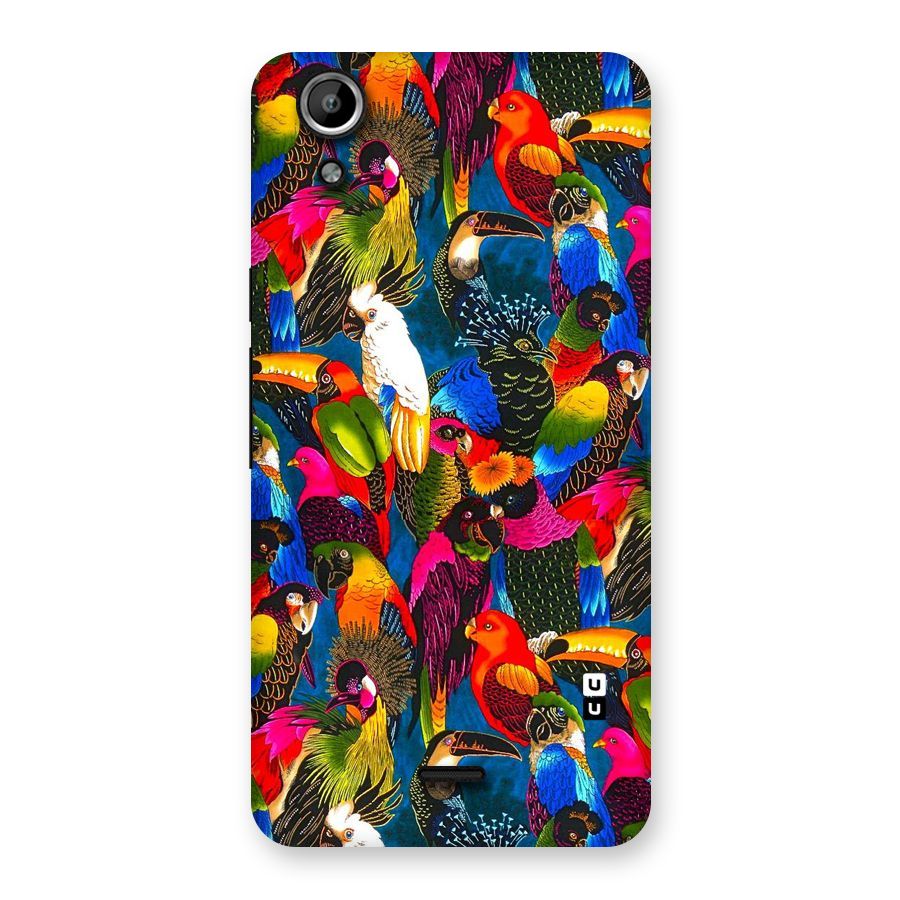 Parrot Art Back Case for Micromax Canvas Selfie Lens Q345
