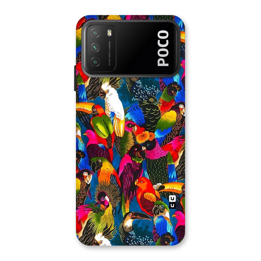 Parrot Art Back Case for Poco M3