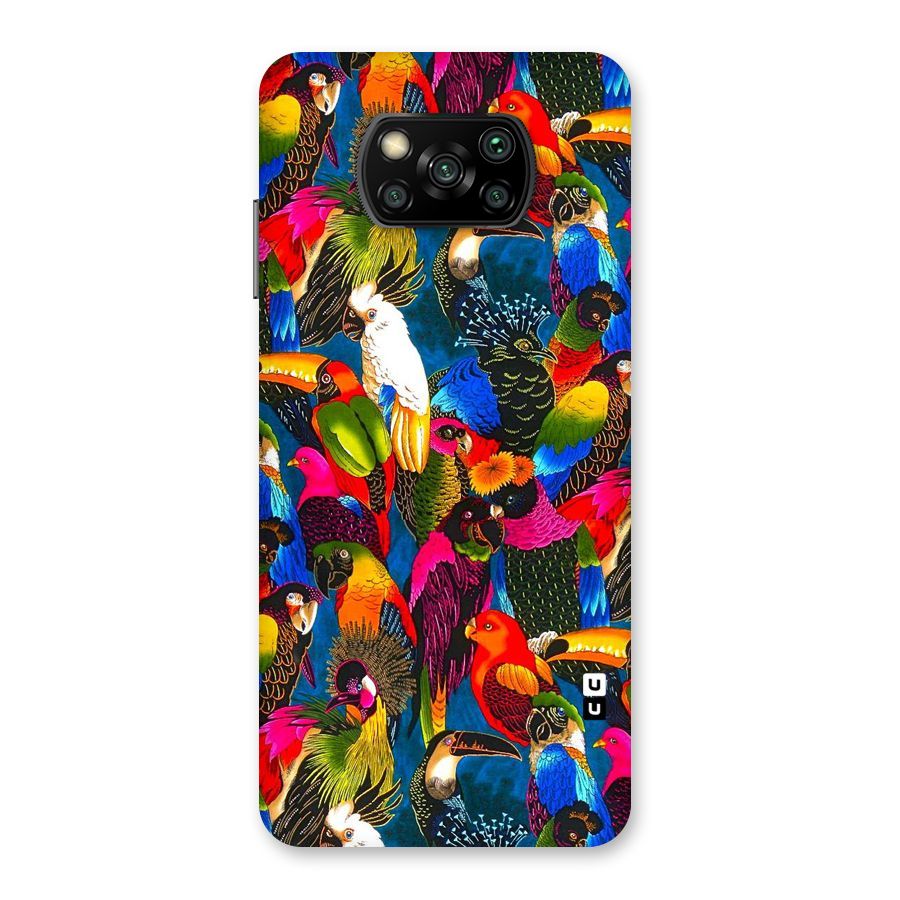 Parrot Art Back Case for Poco X3