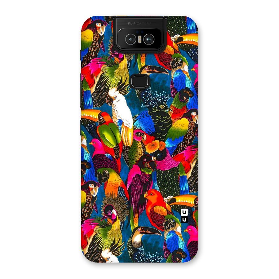 Parrot Art Back Case for Zenfone 6z