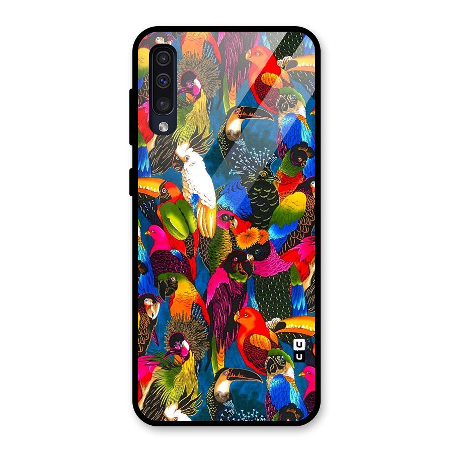 Parrot Art Glass Back Case for Galaxy A30s