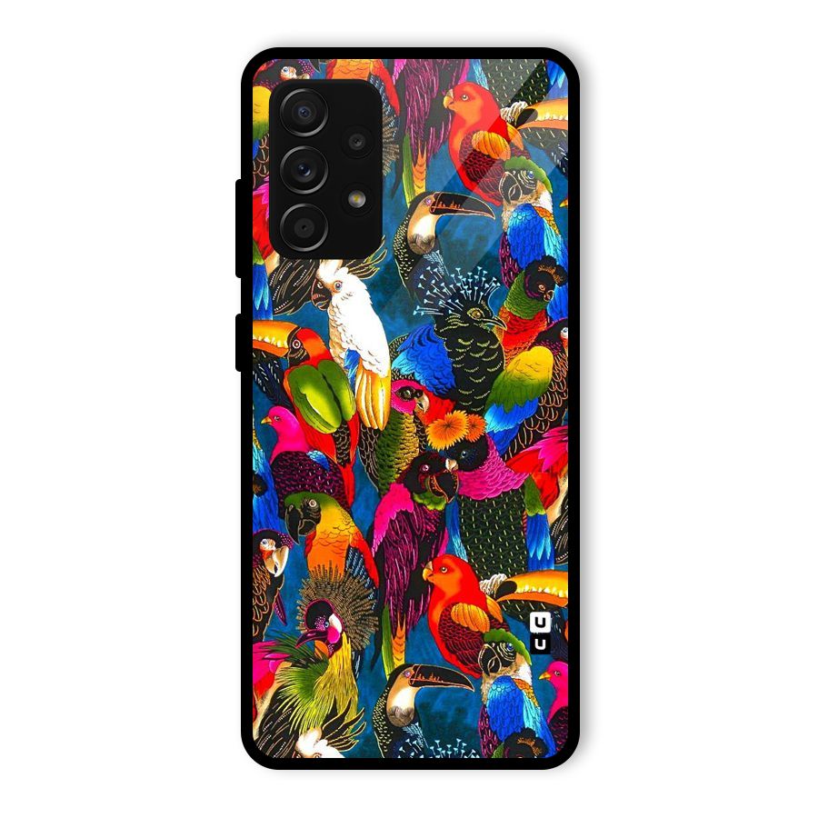 Parrot Art Glass Back Case for Galaxy A53 5G