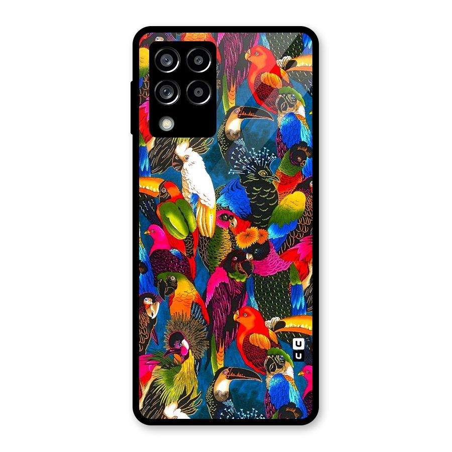 Parrot Art Glass Back Case for Galaxy M53 5G