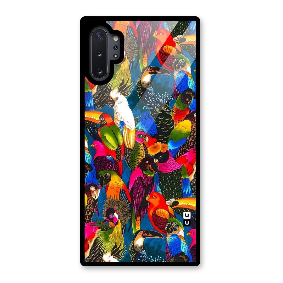Parrot Art Glass Back Case for Galaxy Note 10 Plus