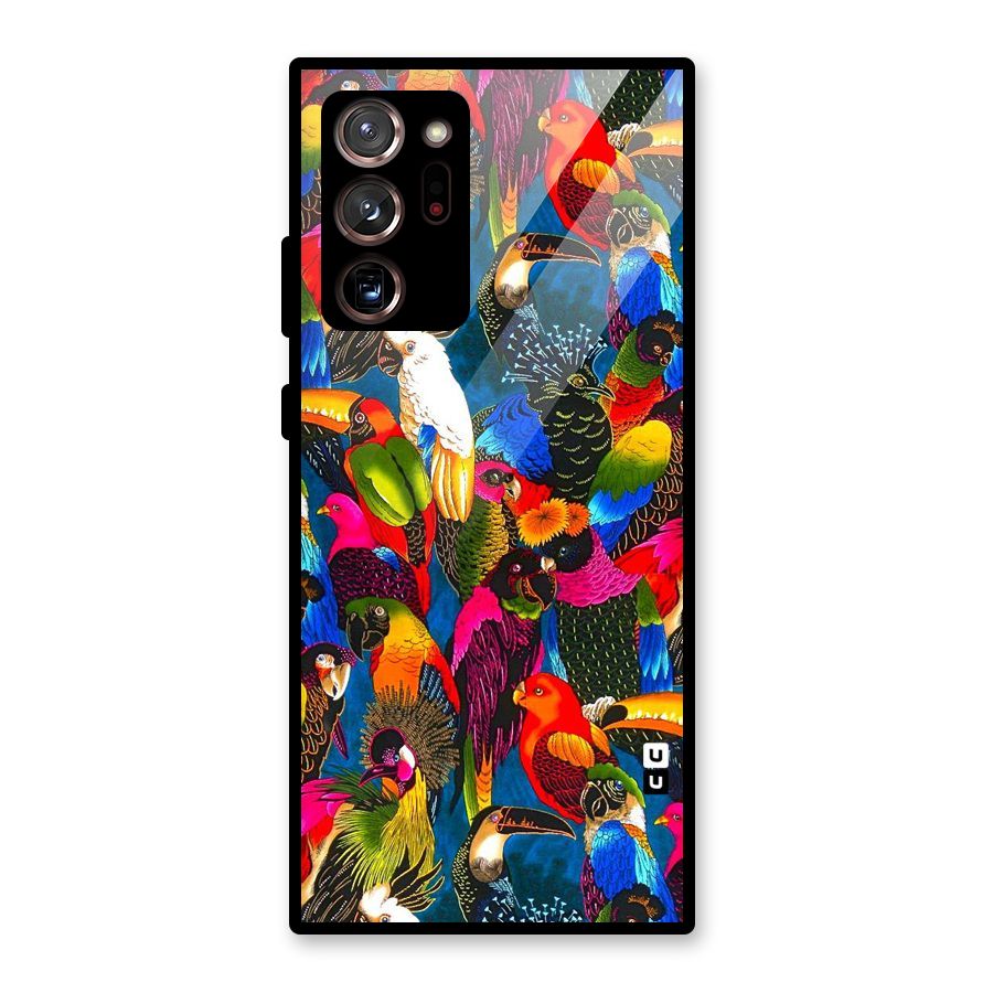Parrot Art Glass Back Case for Galaxy Note 20 Ultra