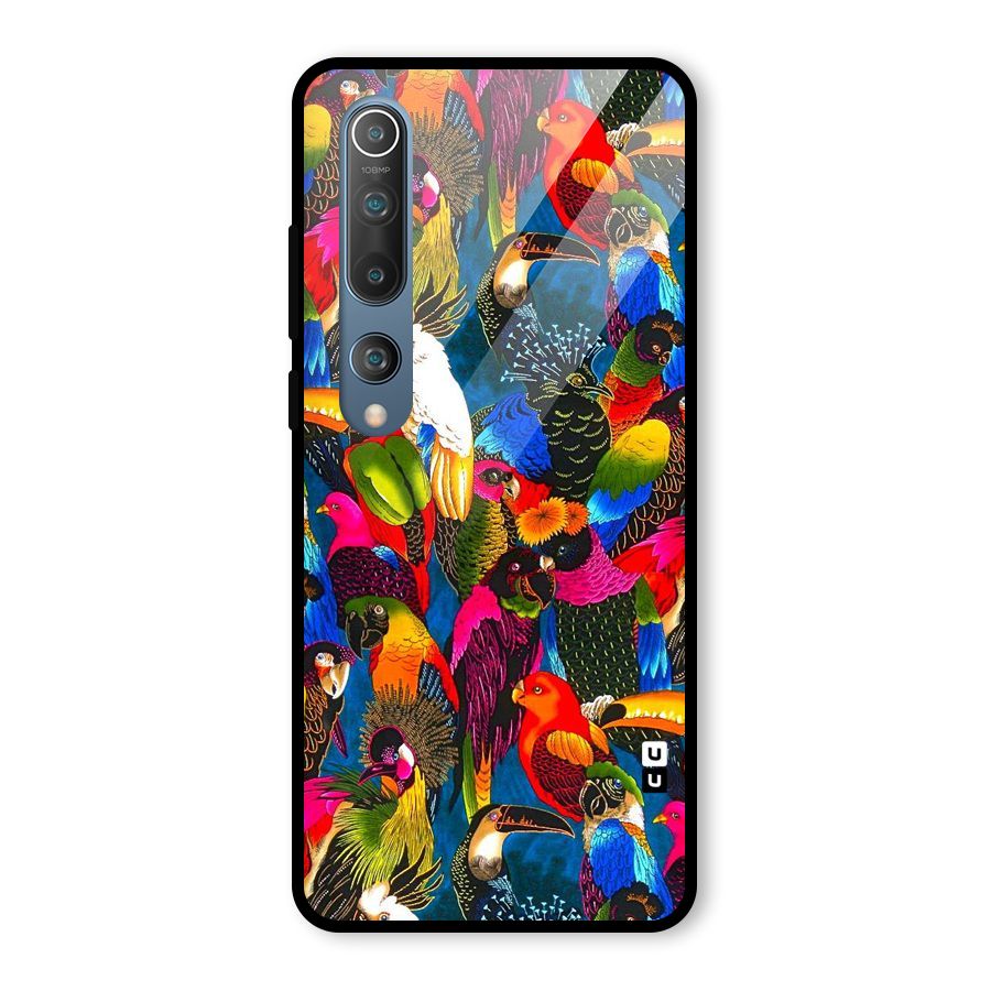 Parrot Art Glass Back Case for Mi 10