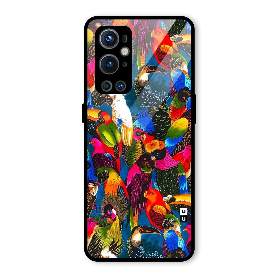 Parrot Art Glass Back Case for OnePlus 9 Pro