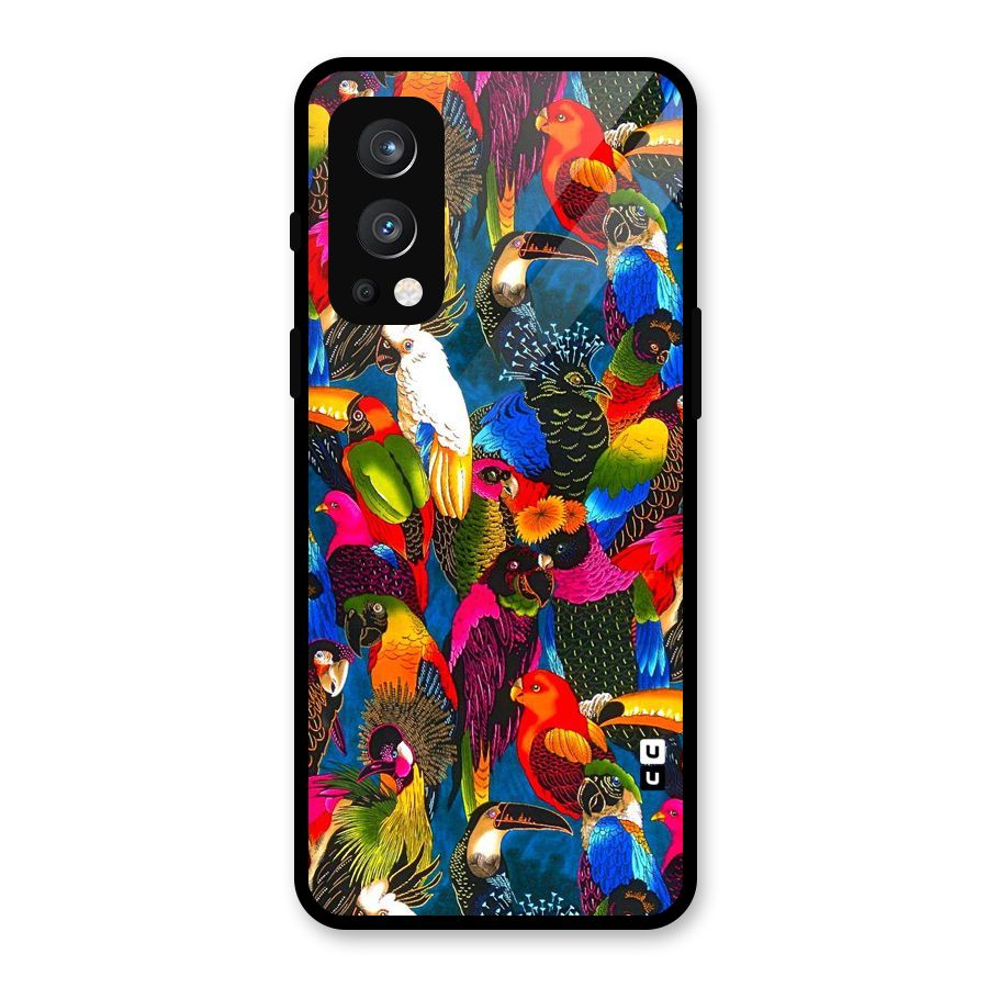 Parrot Art Glass Back Case for OnePlus Nord 2 5G