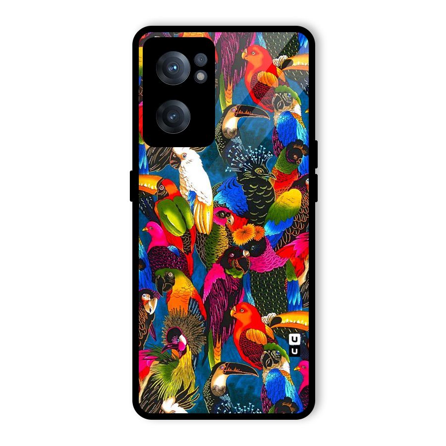 Parrot Art Glass Back Case for OnePlus Nord CE 2 5G