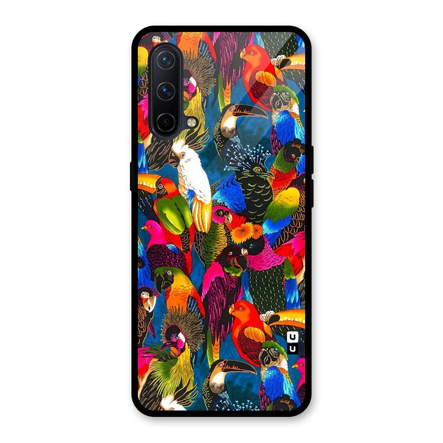 Parrot Art Glass Back Case for OnePlus Nord CE 5G