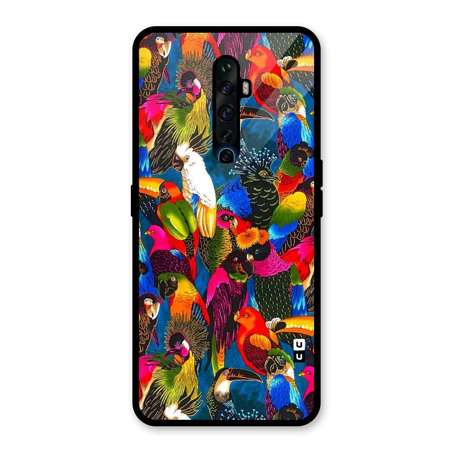 Parrot Art Glass Back Case for Oppo Reno2 F