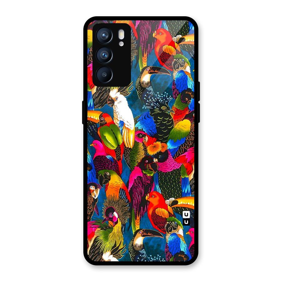 Parrot Art Glass Back Case for Oppo Reno6 5G