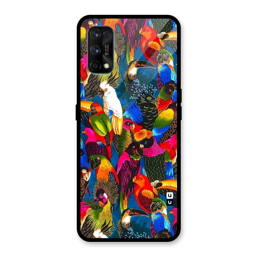 Parrot Art Glass Back Case for Realme 7 Pro