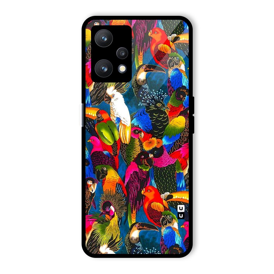 Parrot Art Glass Back Case for Realme 9 Pro 5G