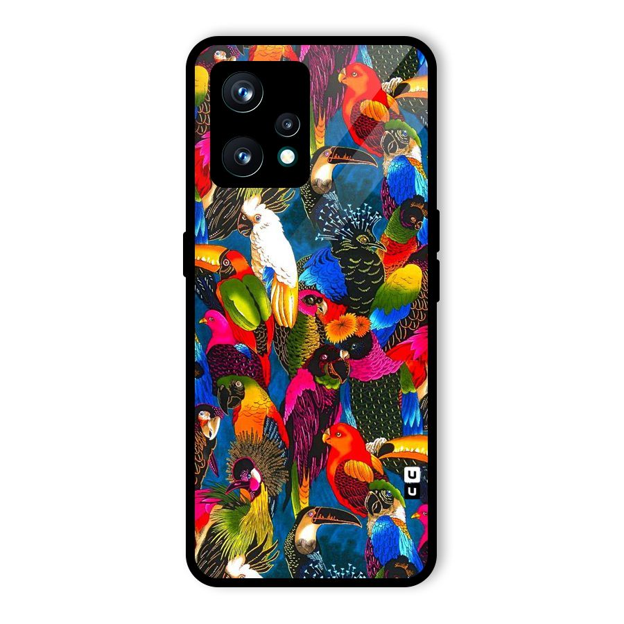 Parrot Art Glass Back Case for Realme 9 Pro Plus 5G
