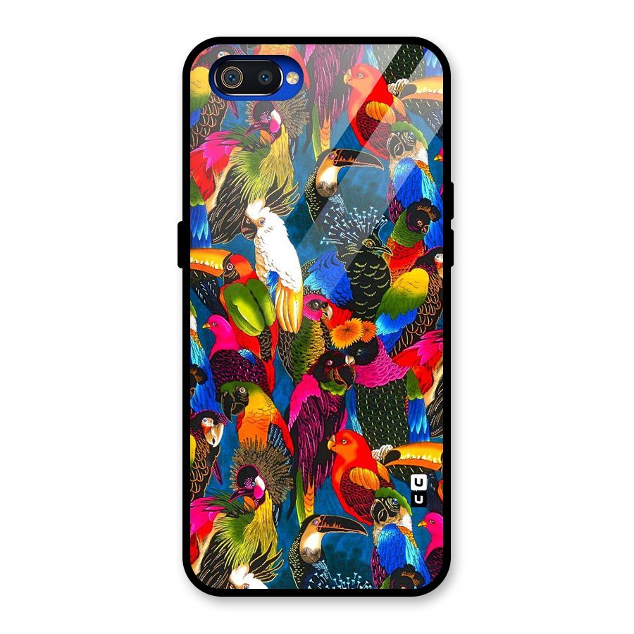 Parrot Art Glass Back Case for Realme C2