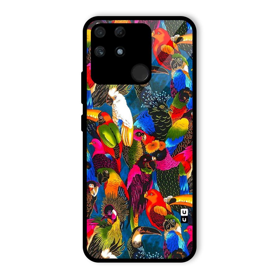 Parrot Art Glass Back Case for Realme Narzo 50A