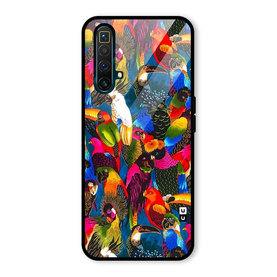 Parrot Art Glass Back Case for Realme X3 SuperZoom