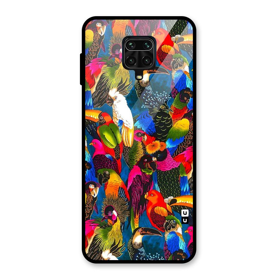 Parrot Art Glass Back Case for Redmi Note 10 Lite