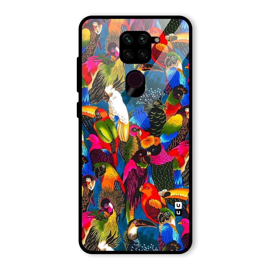 Parrot Art Glass Back Case for Redmi Note 9