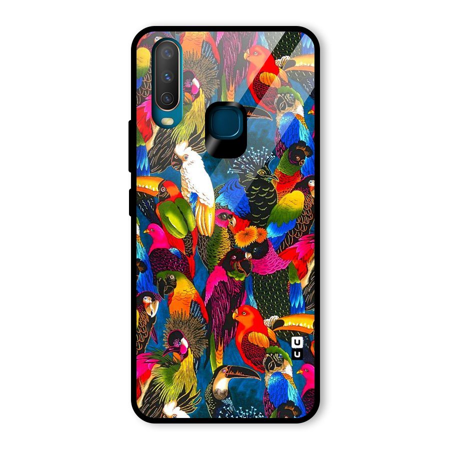 Parrot Art Glass Back Case for Vivo U10