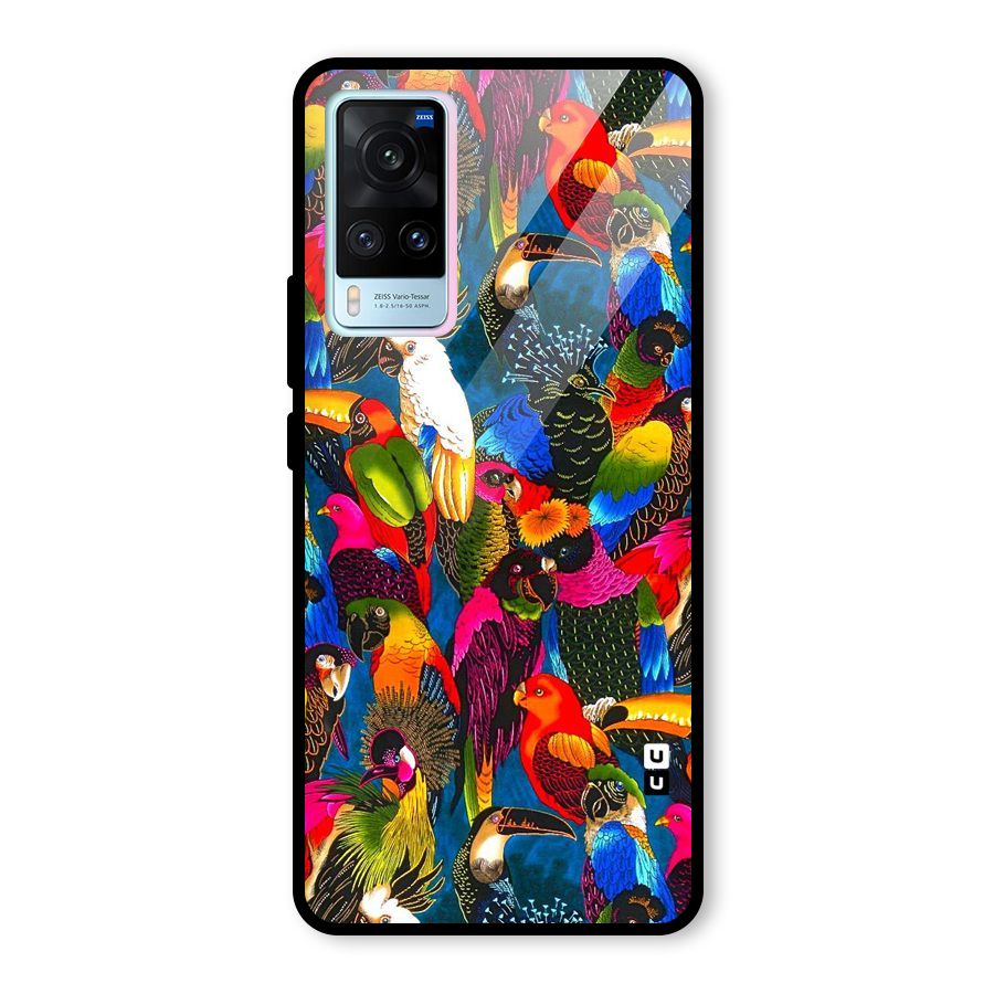 Parrot Art Glass Back Case for Vivo X60