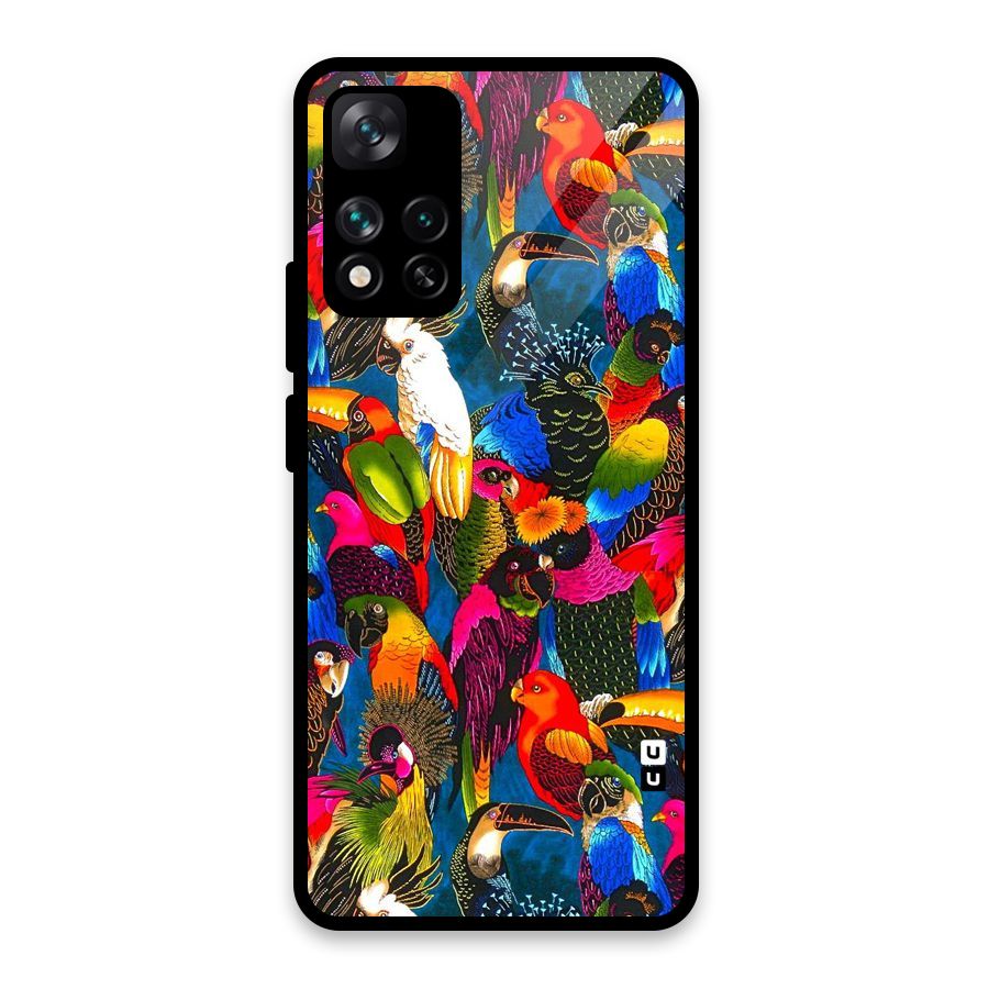 Parrot Art Glass Back Case for Xiaomi 11i HyperCharge 5G