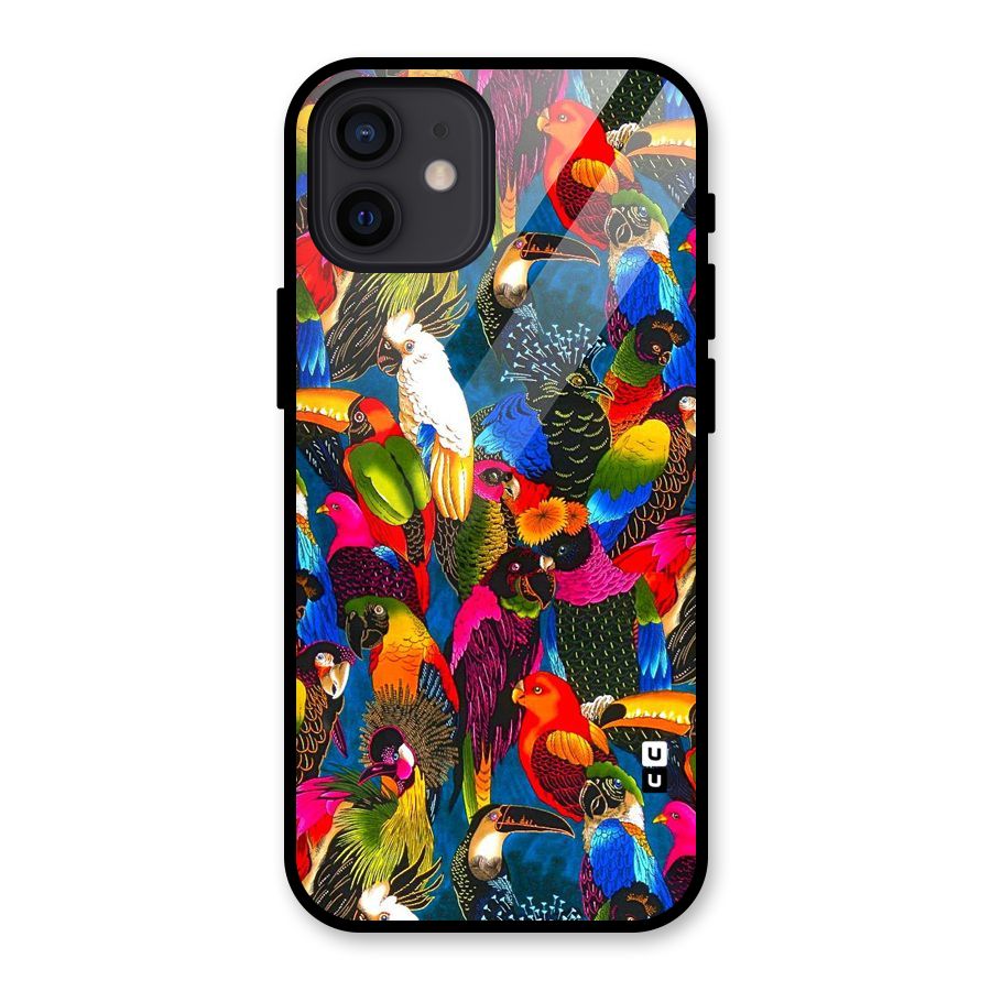 Parrot Art Glass Back Case for iPhone 12