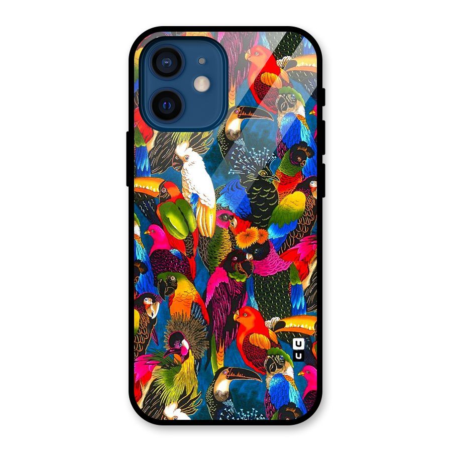 Parrot Art Glass Back Case for iPhone 12 Mini