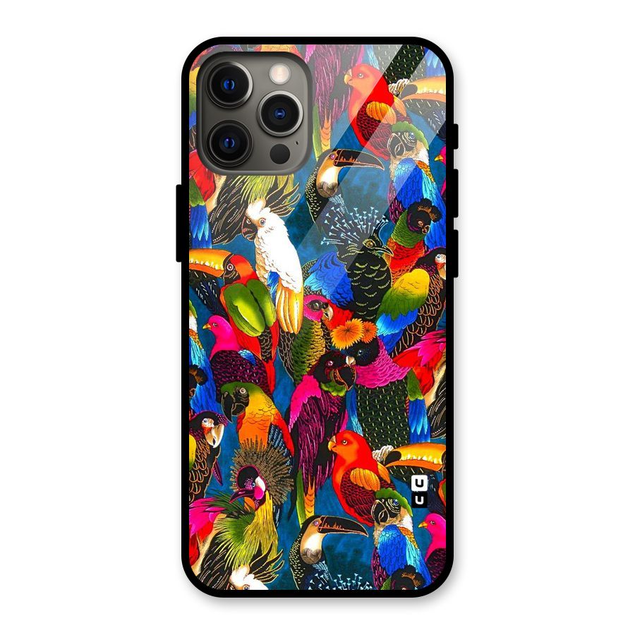 Parrot Art Glass Back Case for iPhone 12 Pro Max