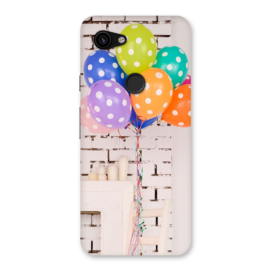 Party Balloons Back Case for Google Pixel 3a